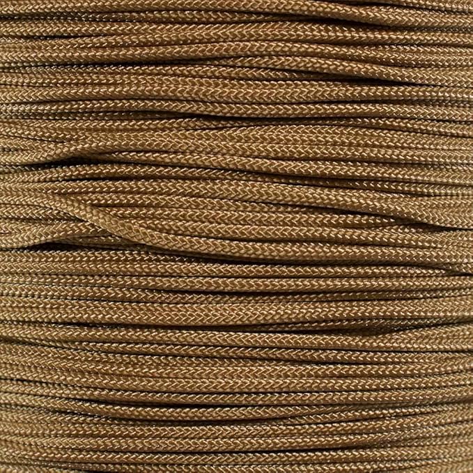 Paracord Planet 95lb Paracord – 1 Strand Type I Parachute Cord for Outdoors and DIY – Gold (100 ft)