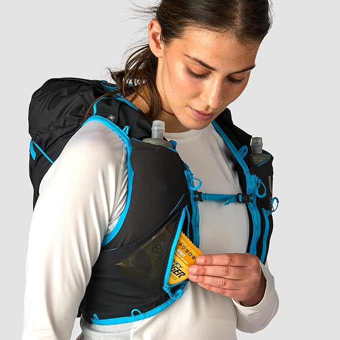 Ultimate Direction Adventure Vest | 17 Liter Capacity Hydration Pack for Running, Hiking & Fastpacking - Includes 2 Soft Flasks