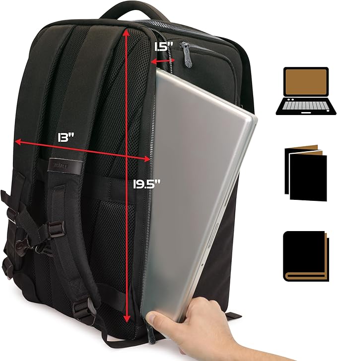 ENHANCE Collector's Edition DnD Backpack - RPG DM Bag for Dungeons and Dragons - DnD Bag fits 6-8 Books, 18" Laptop/DM Screen Slot, Miniature Foam Trays, Accessory Pockets, Map Strap (Dragon Black)