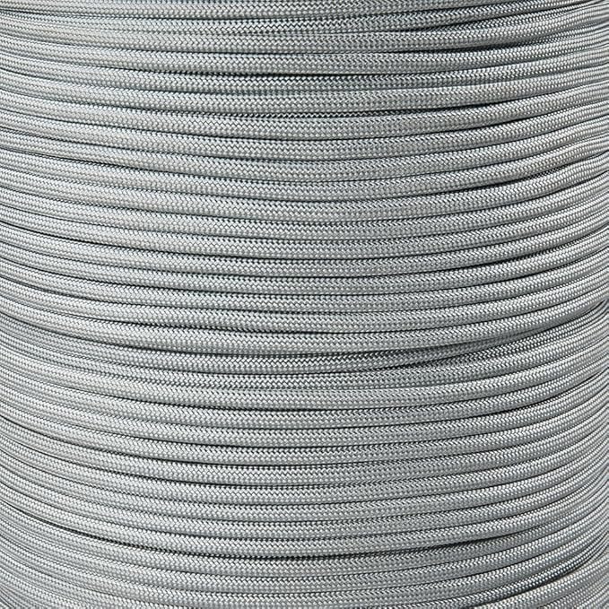 Paracord Planet Solid Color 550lb Paracord – 7 Strand Type III Nylon Cord for Indoor and Outdoor Tasks – Pebble (1,000 ft)