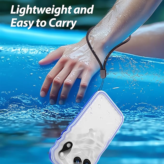 SPORTLINK for iPhone 17 Pro Max Case, IP68 Waterproof Military Protective Full Body Heavy Duty Shockproof 360 Sealed Dustproof with Camera Screen Protector Phone Cover for iPhone 17 Pro Max 6.9" Blue