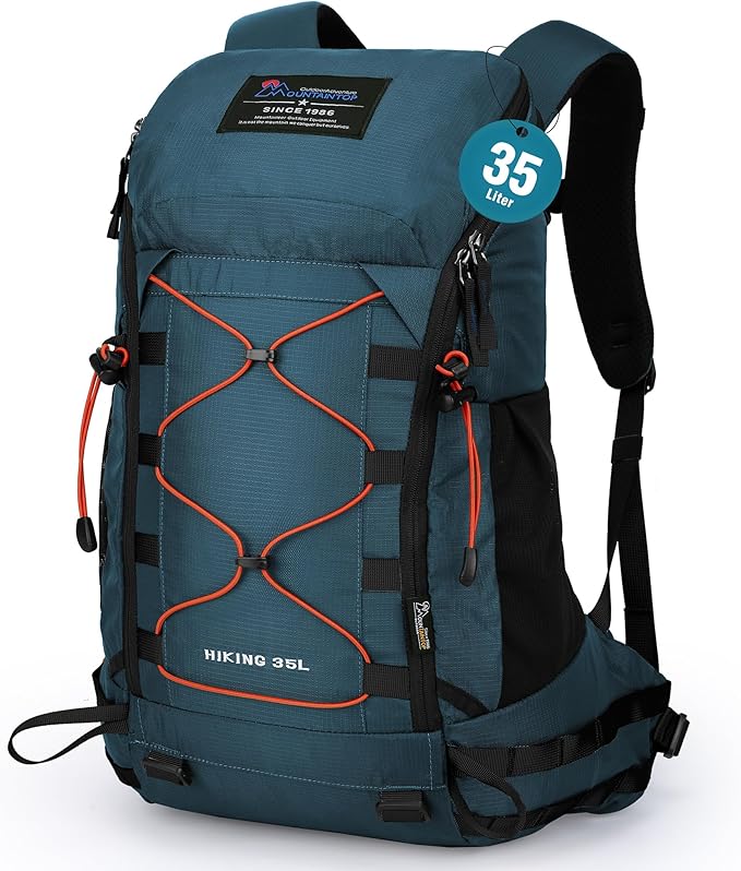 MOUNTAINTOP Hiking Backpack 35L Travel Backpack Lightweight Daypack for Men&Women Outdoor Camping