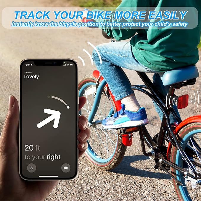 Airtag Bike Mount - Hidden GPS Tracker Case for Apple Airtag, Anti-Theft Holder for Electric Bicycle and Scooter