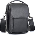Augus Leather Small Messenger Bag For Men Crossbody Handbag Shoulder Sling Travel Bags for Men Purse Daypack Magnetic Buckle