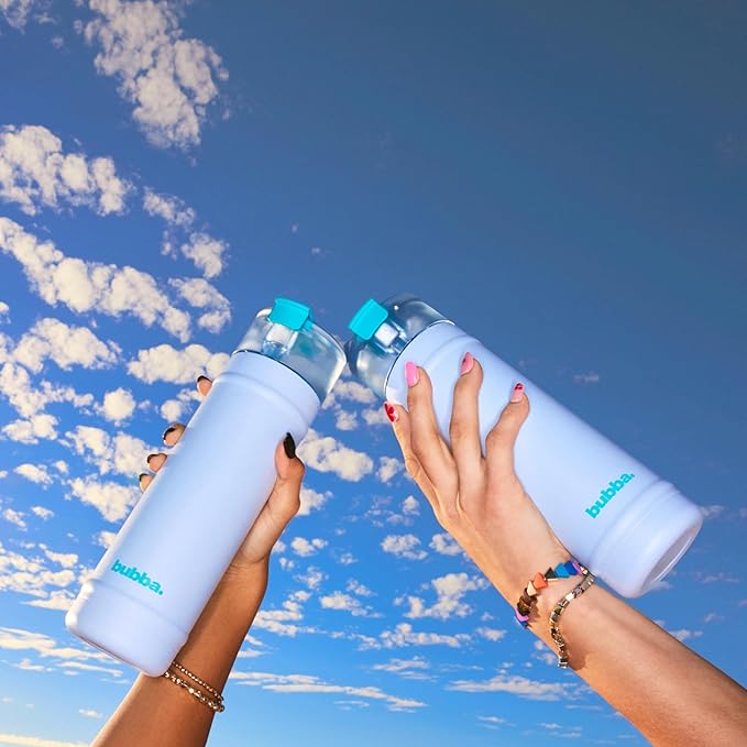 bubba 24 oz Dualsip Insulated Stainless Steel Water Bottle with Straw - Reusable, Leakproof, Lightweight, Dishwasher Safe, Lead-Free and BPA-Free, Spirit Week