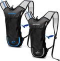 2 Pack Hydration Backpack Pack with 2L Hydration Bladder, TNYSPORT Lightweight Breathable Water Backpack with 3 Layer Pockets, Reinforced Shoulder Straps for Hiking Running Cycling