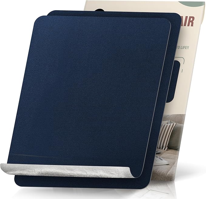 OAZ 2 Pieces 9 x 11 inch Canvas Repair Patches Canvas Fabric Patch Self-Adhesive Fabric Repair Tape Waterproof Outdoor Gear Patch Kit for Boat Cover Awning Sofa Chair Couch Tent Bag (Navy Blue)