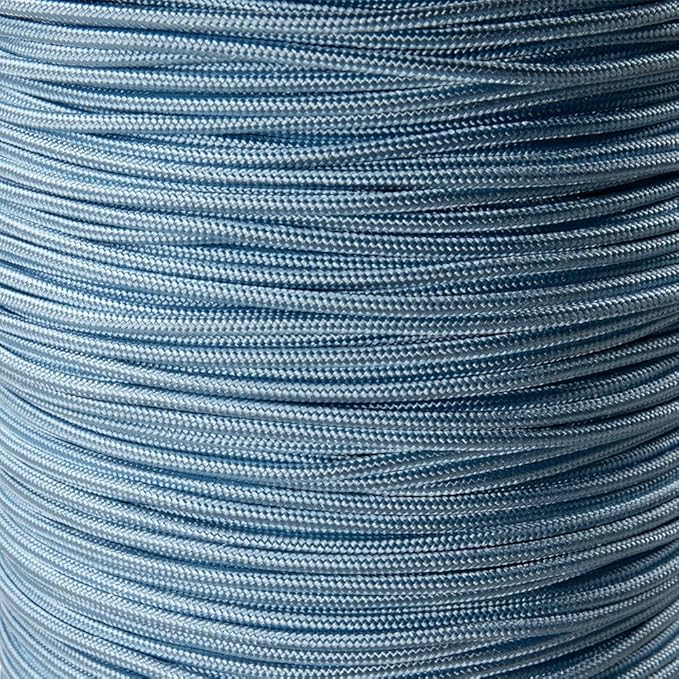 Paracord Planet 275lb Paracord – 3/32 Inch (2.38 mm) Nylon Crafting Cord with 5 Strand Inner Core – Light Blue (10 ft)