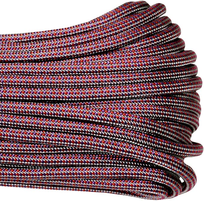 Atwood Rope MFG Color Changing 550 Paracord 100 Feet 7-Strand Core Nylon Parachute Cord Outside Survival Gear Made in USA | Lanyards, Bracelets, Handle Wraps, Keychain
