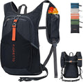 FIORETTO 20L Hiking Backpack for Women Men Mini Packable Backpack Lightweight Small Daypack for Camping Travel Outdoor, Black