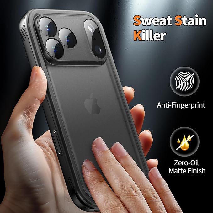 Cozycase TOP Military Protective IP68 Waterproof Case for iPhone 17 Pro Heavy Duty 360 Shockproof Full Body with Screen Camera Protector Double Dustproof Hard Tough 17Pro Front Back Cover