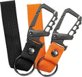 Metal heavy duty key chain carabiner clip bottle opener wrist lanyard ring car key fob unisex for men and women