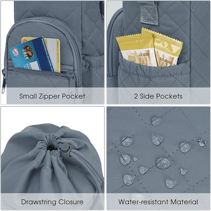 sportsnew Water Bottle Holder with Strap 32oz 40oz Insulated Water Bottle Carrier Sling Bag with Phone Pocket Crossbody