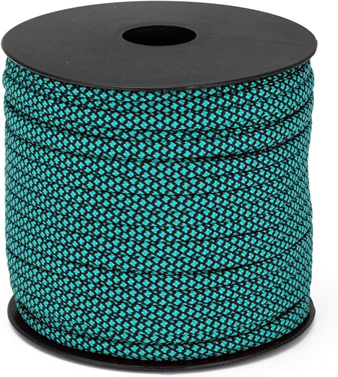 7 Strand Core 550lb Paracord Parachute Cord Lanyard Mil Spec Type III - 4mm 165 Feet Spool of Paracord String Braided Accessories