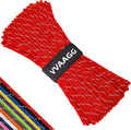 VVAAGG Reflective Paracord Rope 100FT, 7 Strand Nylon para Cord Lanyard Utility 550 Parachute Cord, 4mm Thin Tent Rope for Outdoor Camping Hiking