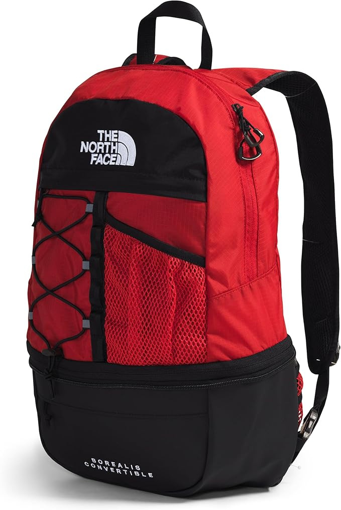 The North Face Borealis Convertible Pack - Commuter Laptop Backpack, Removable Lumbar Pack, Water Repellent Finish, TNF Red/TNF Black, One Size