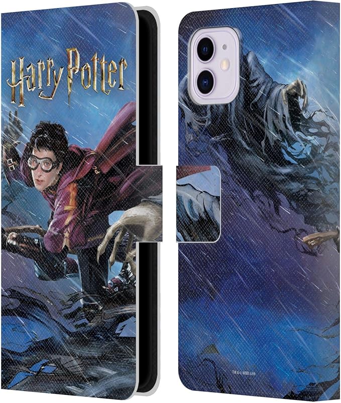 Head Case Designs Officially Licensed Harry Potter Quidditch 1 Prisoner of Azkaban II Leather Wallet Case Compatible with Apple iPhone 11