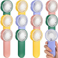 Sumind 12 Pcs Small Personal Portable Fan Mini Handheld Bulk 1 Speed Electric Cute Battery Powered for Neck Lash Makeup Women Men Travel Camping Indoor Outdoor Summer (4 Colors)