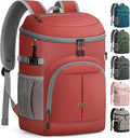 Pritent Cooler Backpack for Men Women Insulated Waterproof Backpack Cooler Leak Proof Cooler Bag Lightweight Lunch Backpack for Camping Beach Travel Picnic
