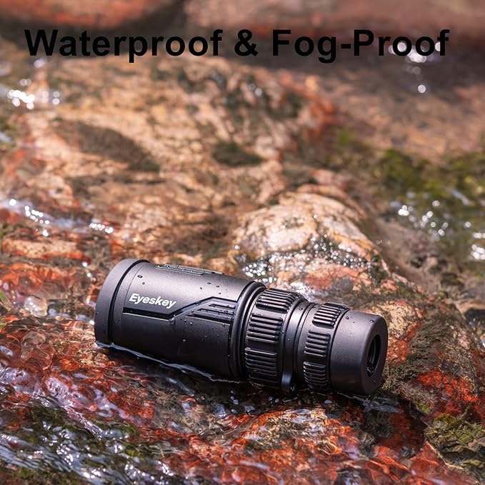 Seeker Pro HD Packet Monocular | Waterproof and Fog-Proof | Optimized Clear Optics | Compact Size Theater Monoculars for Birding Travelling (8-24X42)
