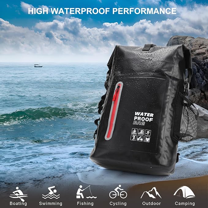 Waterproof Backpack, Waterproof Backpack That Can Float, Suitable for Kayaking And Beach Activities, Outdoor Moisture-Proof Bag