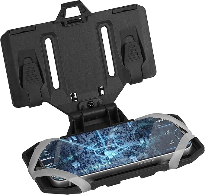 Tactical Molle Phone Holder for Plate Carrier Vest, Quick Release & Adjustable Phone Mount, Compatible with 4.7-6.7 inch Smart Phones, Durable Tactical Accessories for Outdoor Enthusiasts