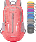 ZOMAKE 25L Ultra Lightweight Packable Backpack, Foldable Hiking Backpacks Water Resistant Small Folding Daypack for Travel(Red)