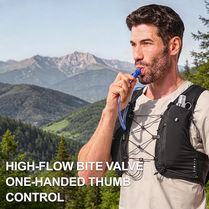 Hydration Bladder, 1.5L Water Bladder for Hiking Backpack, BPA-Free Leak Proof Water Reservoir Storage Bag, Water Pouch Hydration Pack for Hiking Cycling Running