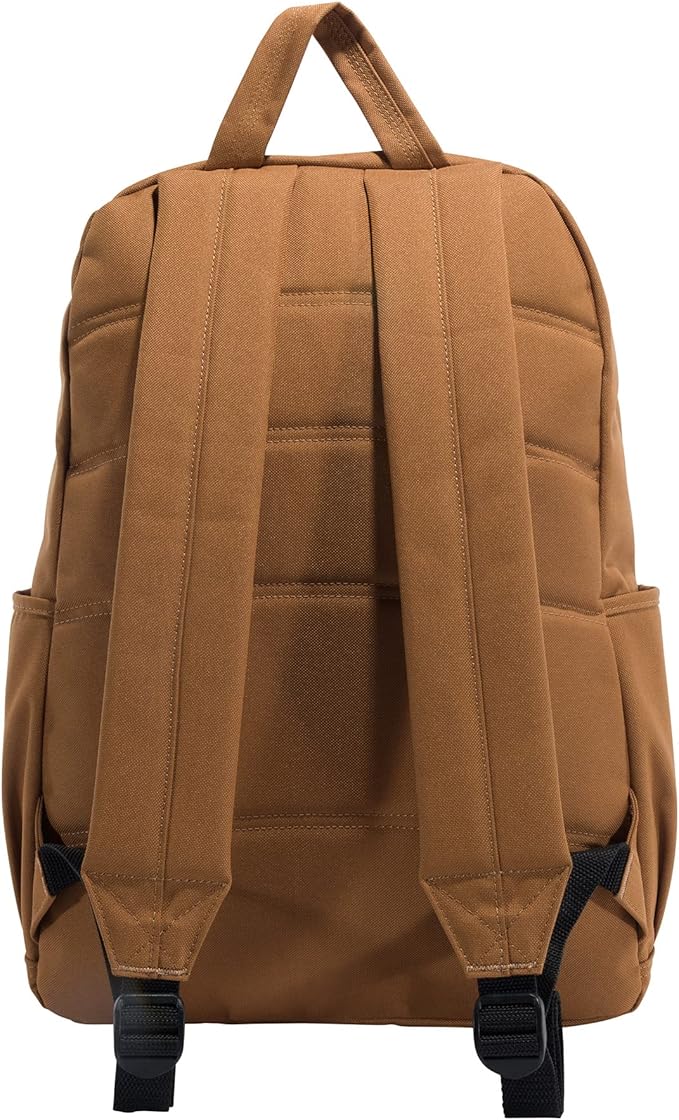 Carhartt 25L Classic Laptop Daypack, Durable Water-Resistant Pack with Laptop Sleeve, Contains PFAS, Carhartt Brown