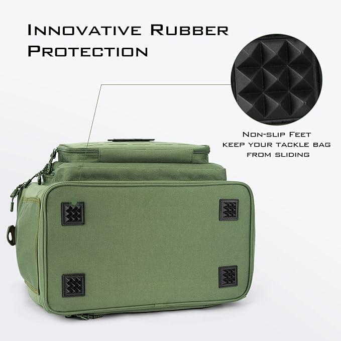 KastKing Fishing Tackle Bags - Saltwater & Freshwater Fishing Bags - Water Resistant, Padded Shoulder Strap - Gear Storage