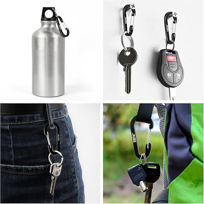 EOTW Paracord Keychain for Men Women Paracord Carabiner Backpack Keychain with Aluminum Clip for Camping Hiking Outdoor Gear