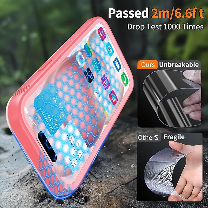 Cozycase TOP Waterproof Case for iPhone 17 Pro Max - Military Heavy Duty 360 Shockproof Full Body with Screen Camera Protector Double IP68 Water Dust Drop Proof Hard Rugged 17PM Front Back Slim Cover