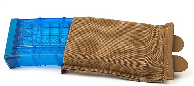 Blue Force Gear - Single Magazine Pouch - MOLLE Tactical Mag Holder - Airsoft & Tactical Accessories - Stackable Pouches for Duty Belt, Vest, or Plate Carrier - 3.5 x 5.5 x .13 Inches