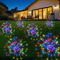 PEVOROS Garden Decor Solar Lights Outdoor,120LED Waterproof Colorful Solar Fairy Garden Lights for Outdoor Decoration,Yard, Patio, Porch,Flower Pot,Pathway, for 4th of July(6Pack)