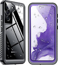 SPIDERCASE for Samsung Galaxy S22 Waterproof Case, [12FT Military-Grade Drop Protection] IP68 Water Resistance [Built-in Screen Protector] Full Body Sealed Protection Phone Case 6.1", Purple