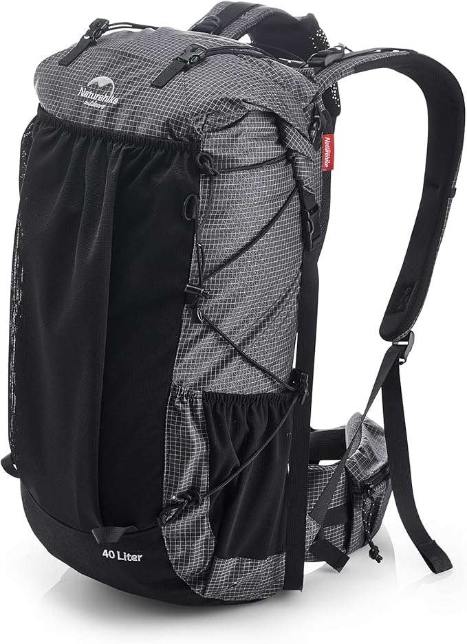 Naturehike 45L Rock Internal Frame Hiking Backpack for Outdoor Camping Travel Backpacking with Rain Cover Ultralight Backpack for Adults