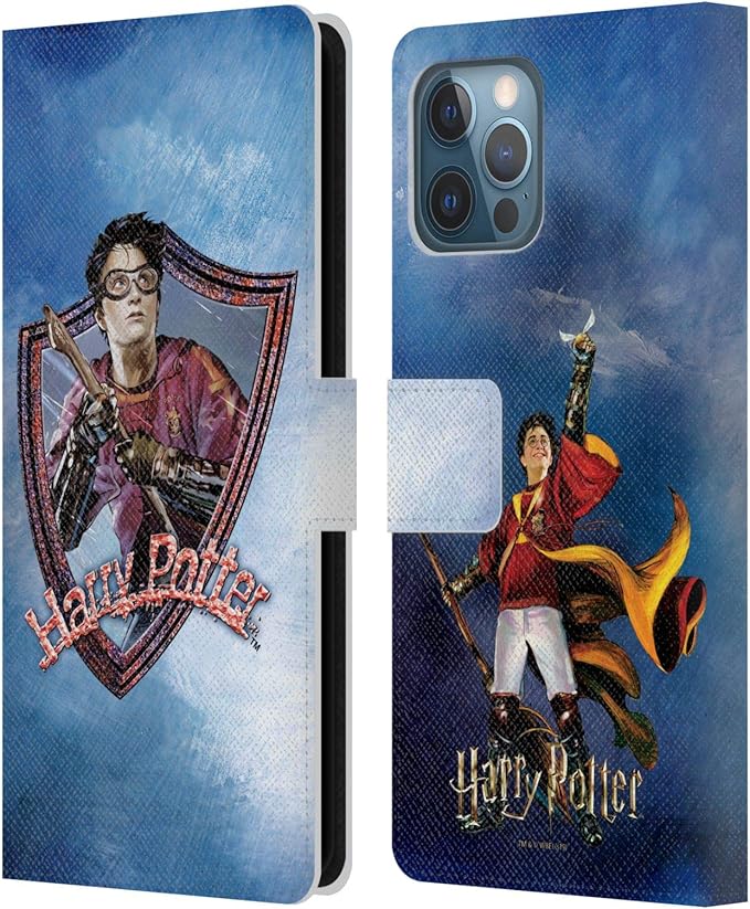 Head Case Designs Officially Licensed Harry Potter Quidditch 2 Prisoner of Azkaban II Leather Wallet Case Compatible with Apple iPhone 12 Pro Max