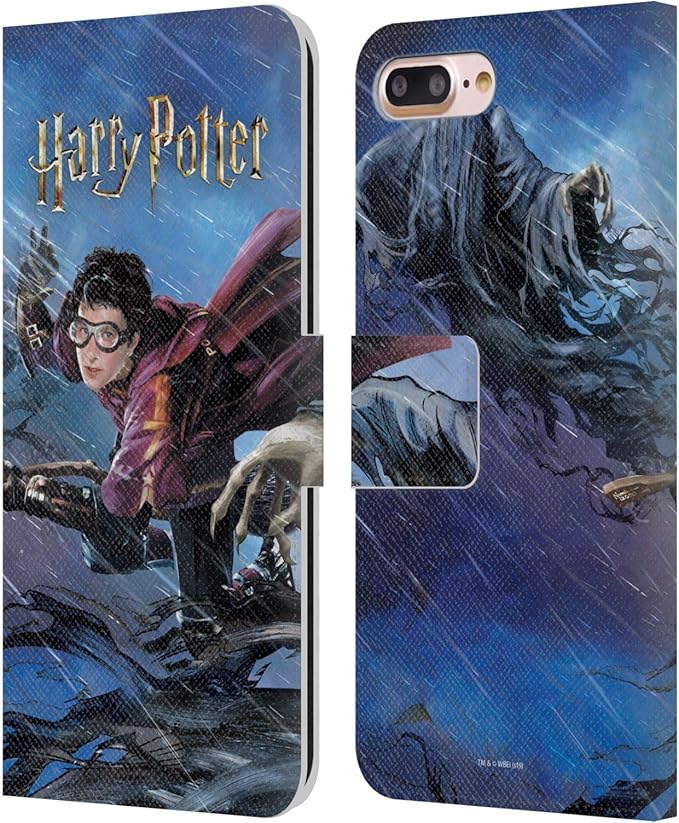 Head Case Designs Officially Licensed Harry Potter Quidditch 1 Prisoner of Azkaban II Leather Wallet Case Compatible with Apple iPhone 7 Plus/iPhone 8 Plus