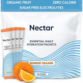 Nectar Hydration Packets - Electrolytes Powder Packets - No Sugar or Calories - Organic Fruit Liquid Daily IV Electrolytes Powder for Dehydration Relief and Rapid Rehydration (Orange 18 Pack)