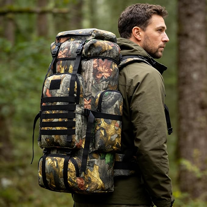 Hiking Backpack for Men 70L/100L Camping Backpack Military Rucksack Molle 3 Days Assault Pack for Climbing | Camping Backpack, 3 Days Assault Pack, for Climbing