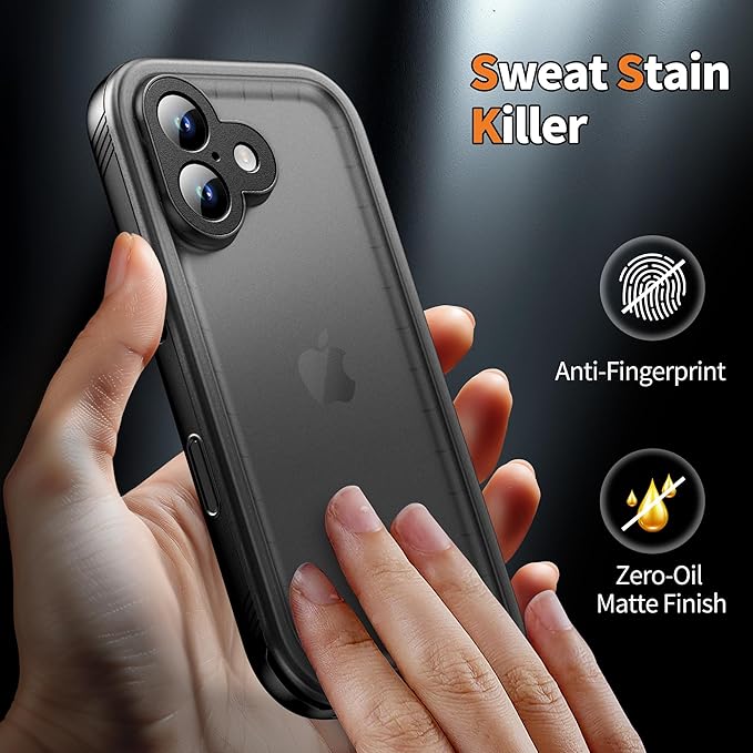 Cozycase TOP Waterproof Case for iPhone 17 - Military Heavy Duty 360 Shockproof Full Body with Screen Camera Protector Double IP68 Water Dust Drop Proof Hard Rugged Tough Bumper Front Back Slim Cover