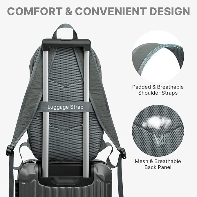 G4Free Hiking Backpack for Women Men 20L Lightweight Travel Backpacks Daypack Outdoor Daily Camping, Dark Gray-green