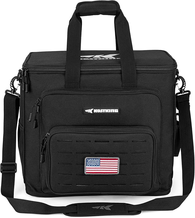 KastKing Fishing Tackle Bags - Saltwater & Freshwater Fishing Bags - Water Resistant, Padded Shoulder Strap - Gear Storage