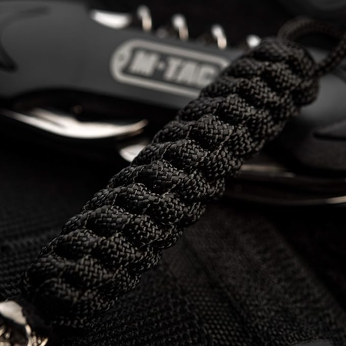 M-Tac Skull Knife Lanyard with Bead – Paracord Lanyard for Knives & EDC – Tactical Knife Fob Pull Cord – Durable Paracord