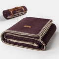 Molithe 100% Wool Blanket, 62" x 86", Warm, Thick, Washable, Military Wool Blanket, Great for Camping, Outdoors, Sporting Events, Survival Kits, Plum
