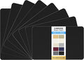 KING MOUNTAIN Canvas Repair Patch 5×8 Inch 8 Pcs Self-Adhesive Waterproof Fabric Patch for Sofas, Tents, Furniture,Tote Bags, Car Seats (Black)
