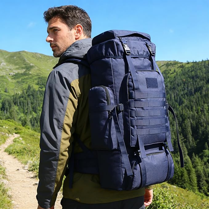 Hiking Backpack for Men 70L/100L Camping Backpack Military Rucksack Molle 3 Days Assault Pack for Climbing | Camping Backpack, 3 Days Assault Pack, for Climbing