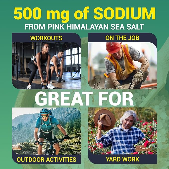 Dr. Berg Sports Hydration Electrolytes Powder w/More Salt (Pink Himalayan) - 30 Keto Electrolytes Powder Packets w/a Delicious Salty Raspberry & Lemon Flavor - Includes 1,000mg of Potassium
