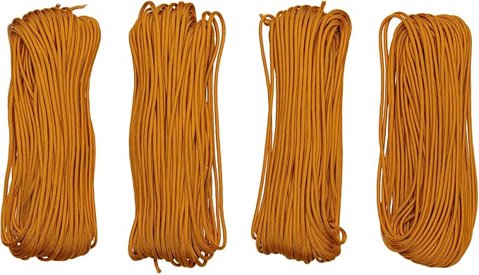 Paracord Planet Solid Color 550lb Paracord – 7 Strand Type III Nylon Cord for Indoor and Outdoor Tasks – Goldenrod (1,000 ft)
