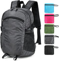 Small Hiking Backpack Travel Lightweight Hiking Packable Daypack Water-Resistant Foldable Backpacks 15L for Travel Women Men Camping (Grey)